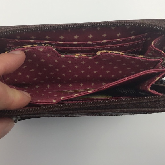 Fossil Key-Per Zip Around Wristlet Wallet - Picture 14 of 16